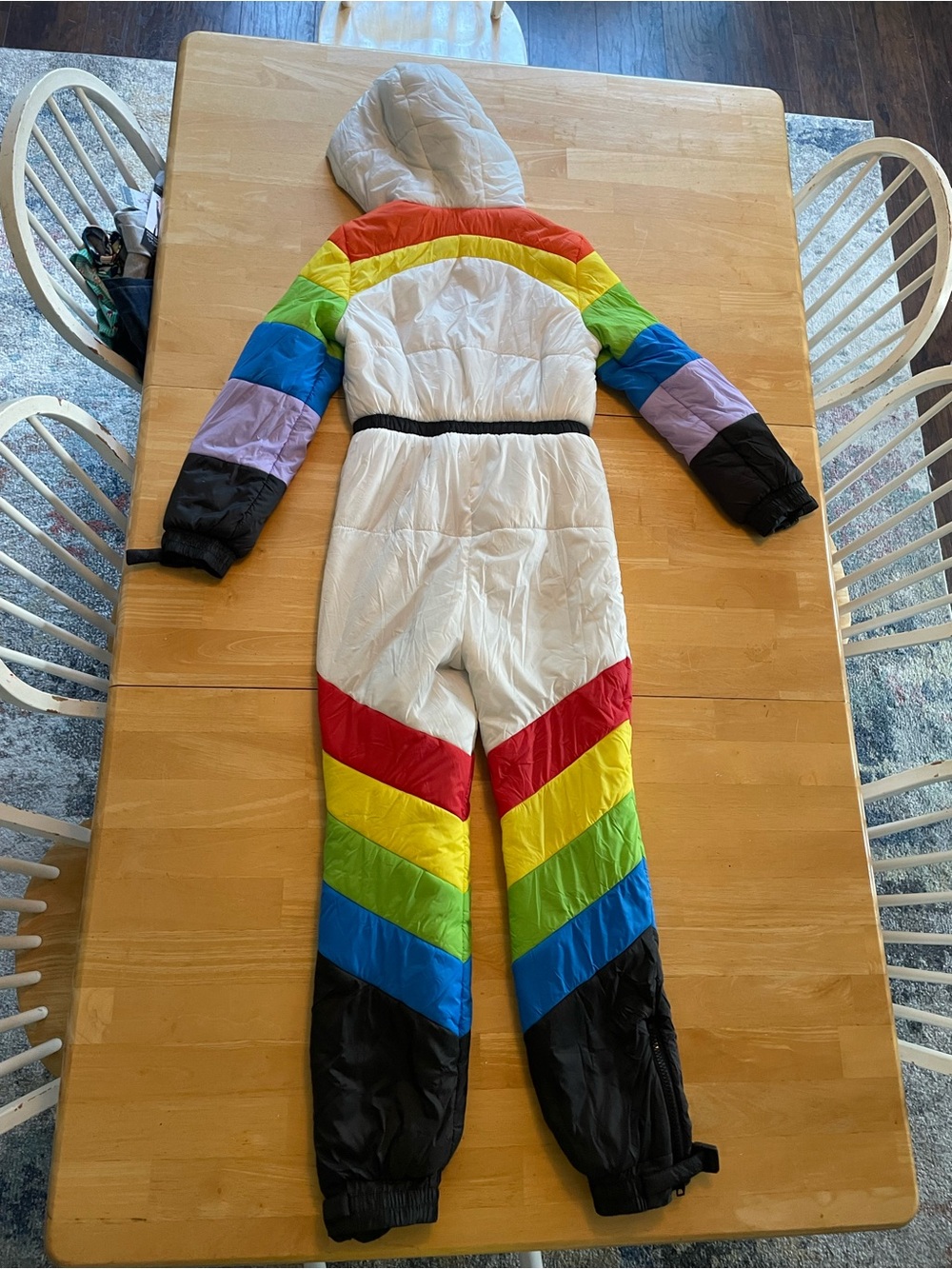 dELiA*s NWT Rainbow White Puffer Snowsuit 🌈 Size Small - Picture 10 of 10